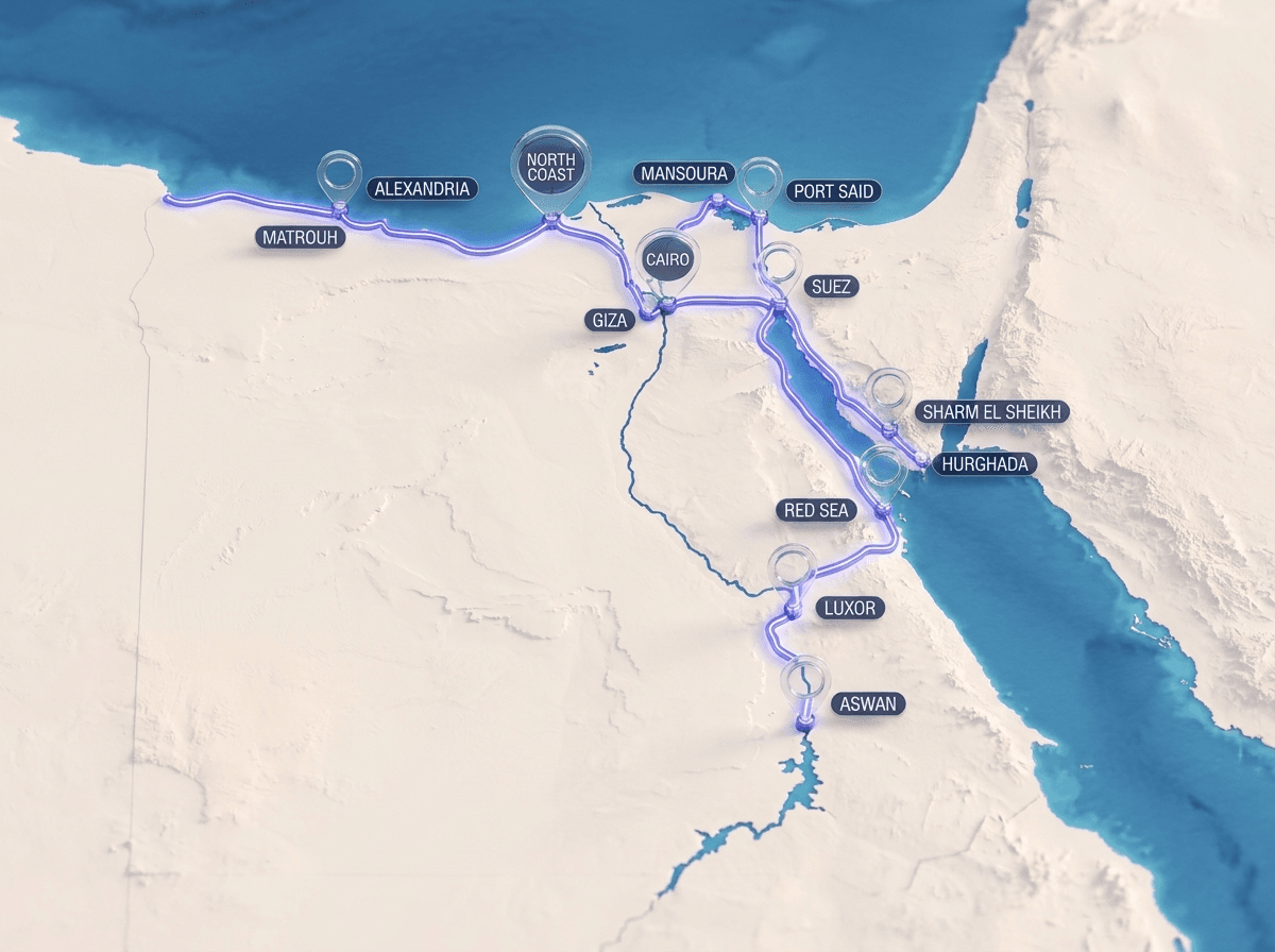 Calahaus locations across Egypt